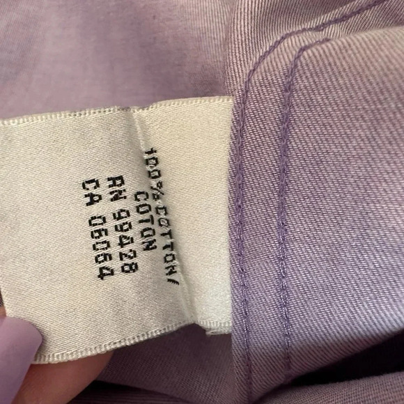 Bugatchi Uomo Purple Cotton Button Up Shirt‎ - Picture 4 of 4